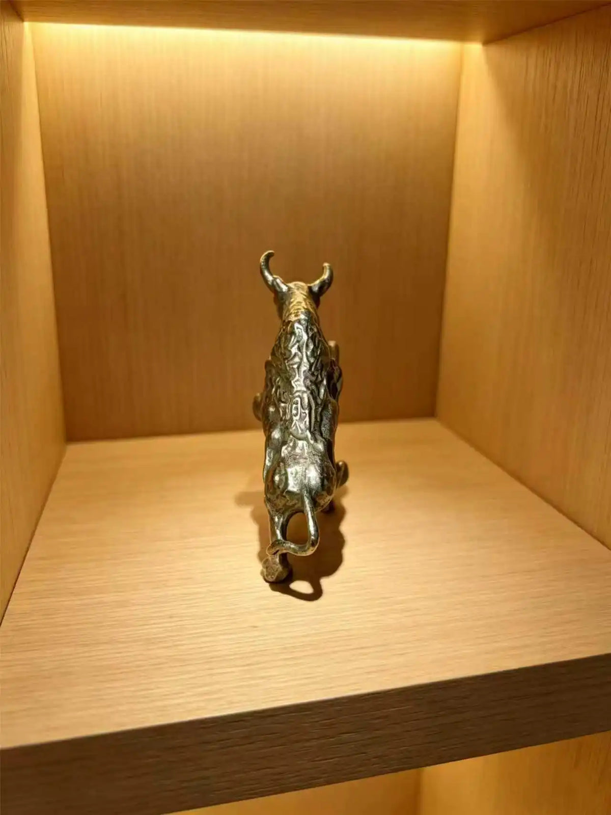 Lucky Brass Bull Desk Figurine
