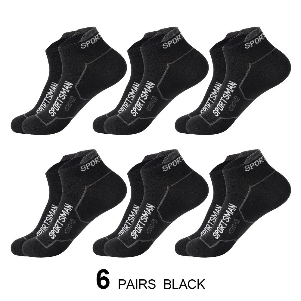 Men's Breathable Mesh Sports Socks (6 Pairs)