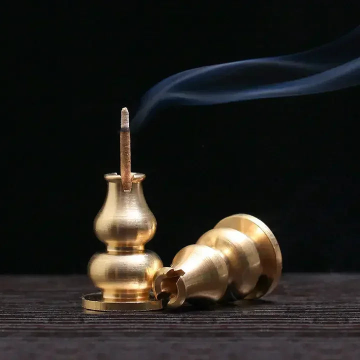 Bronze Lotus Incense Stick Holder