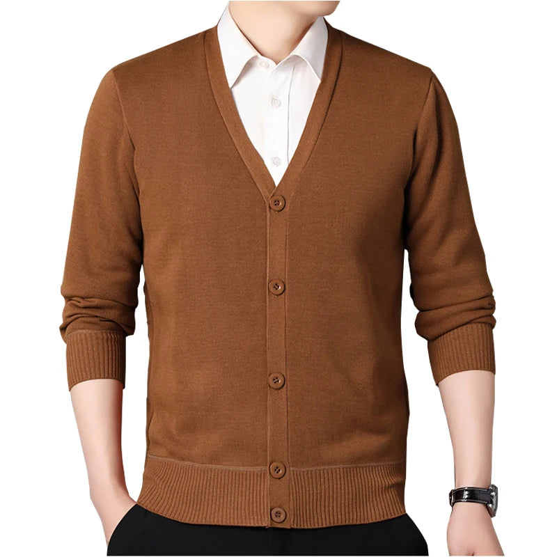 Men's Fleece Knit Cardigan Jacket