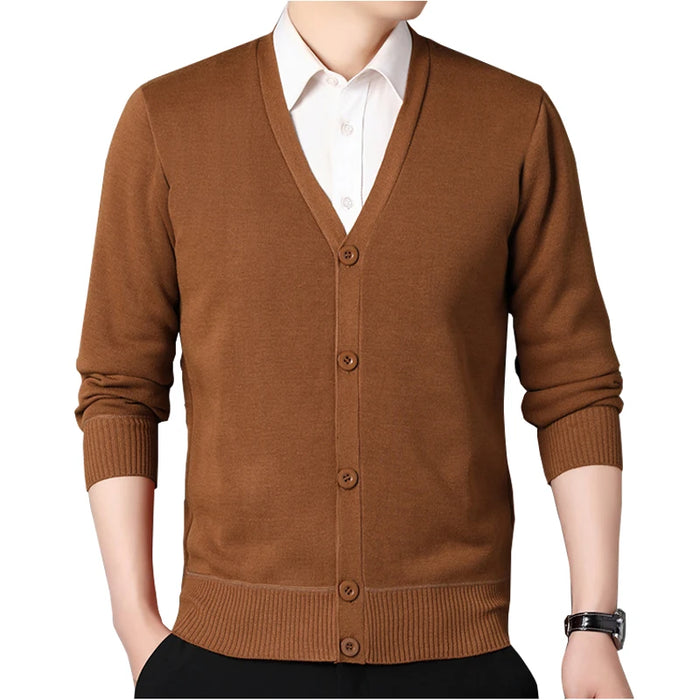 Men's Fleece Knit Cardigan Jacket