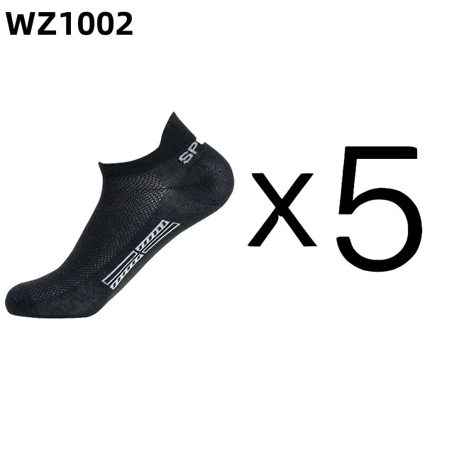 Men's Breathable Cotton Ankle Socks (5 Pairs)
