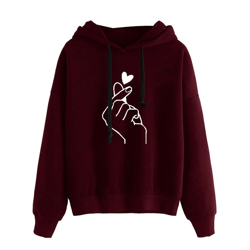 Women's Fleece Heart Hoodie