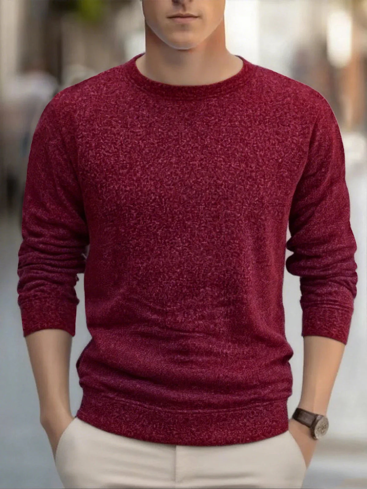 Men's Fleece-Lined Thermal Sweatshirt