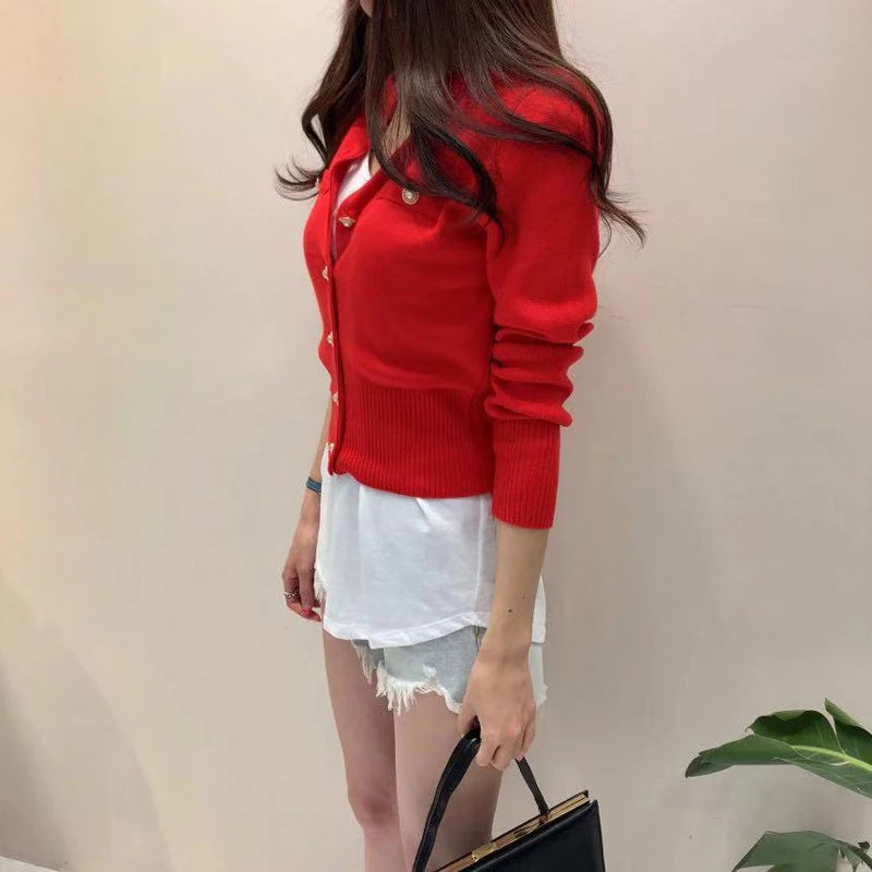 Women's Knitted Cardigan Sweater Coat