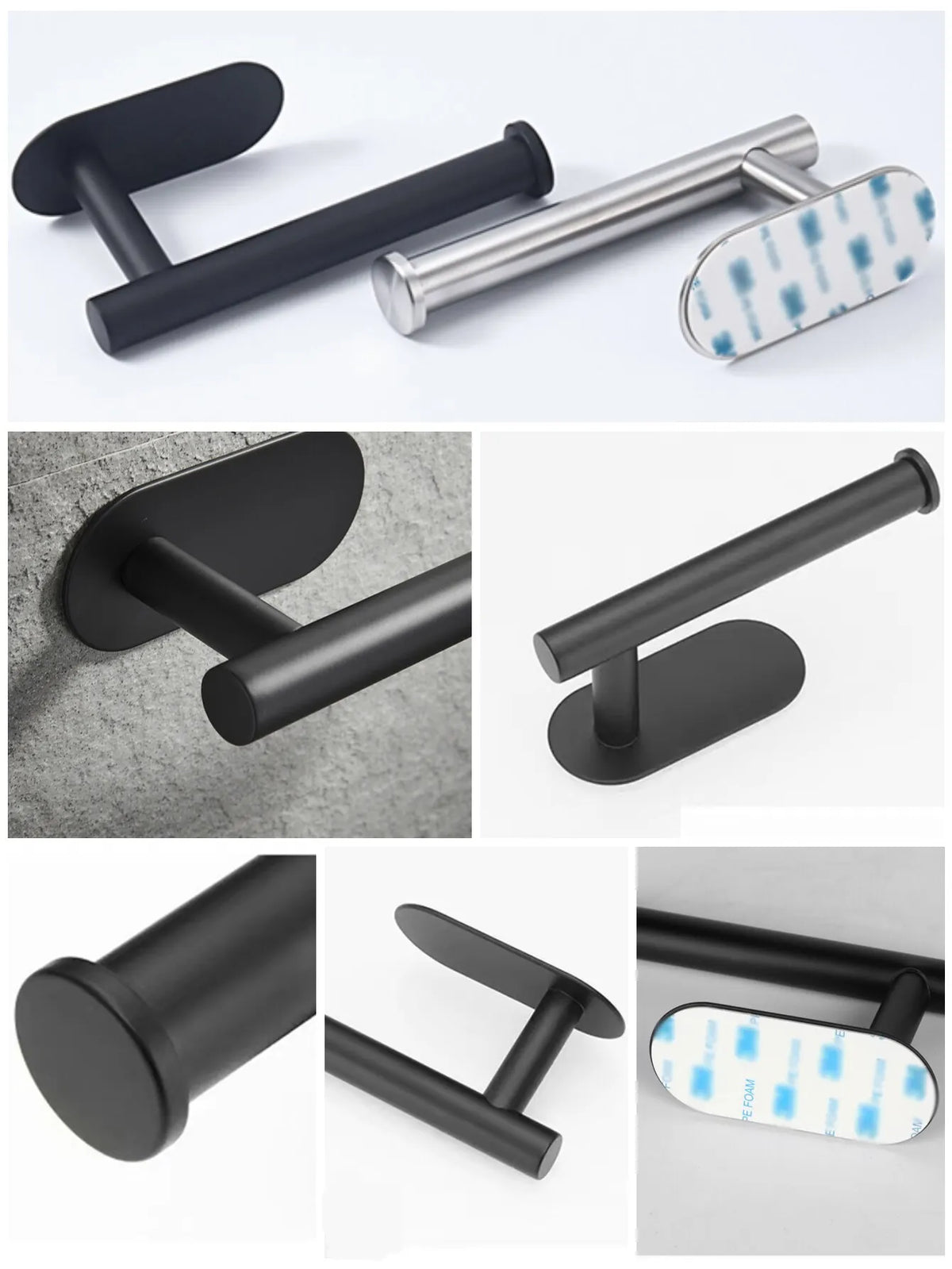 Adhesive Paper Towel & Toilet Roll Holder