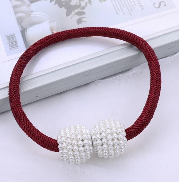Magnetic Pearl Curtain Tieback Clips