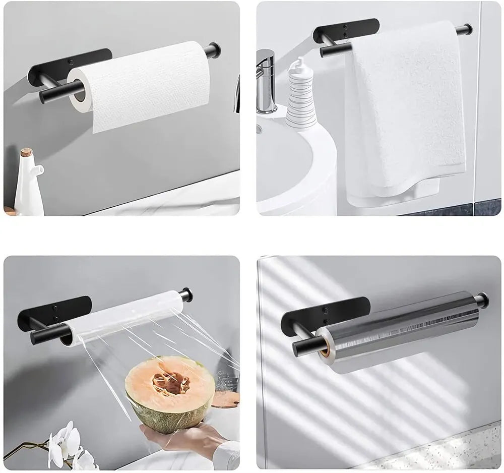 Adhesive Paper Towel & Toilet Roll Holder