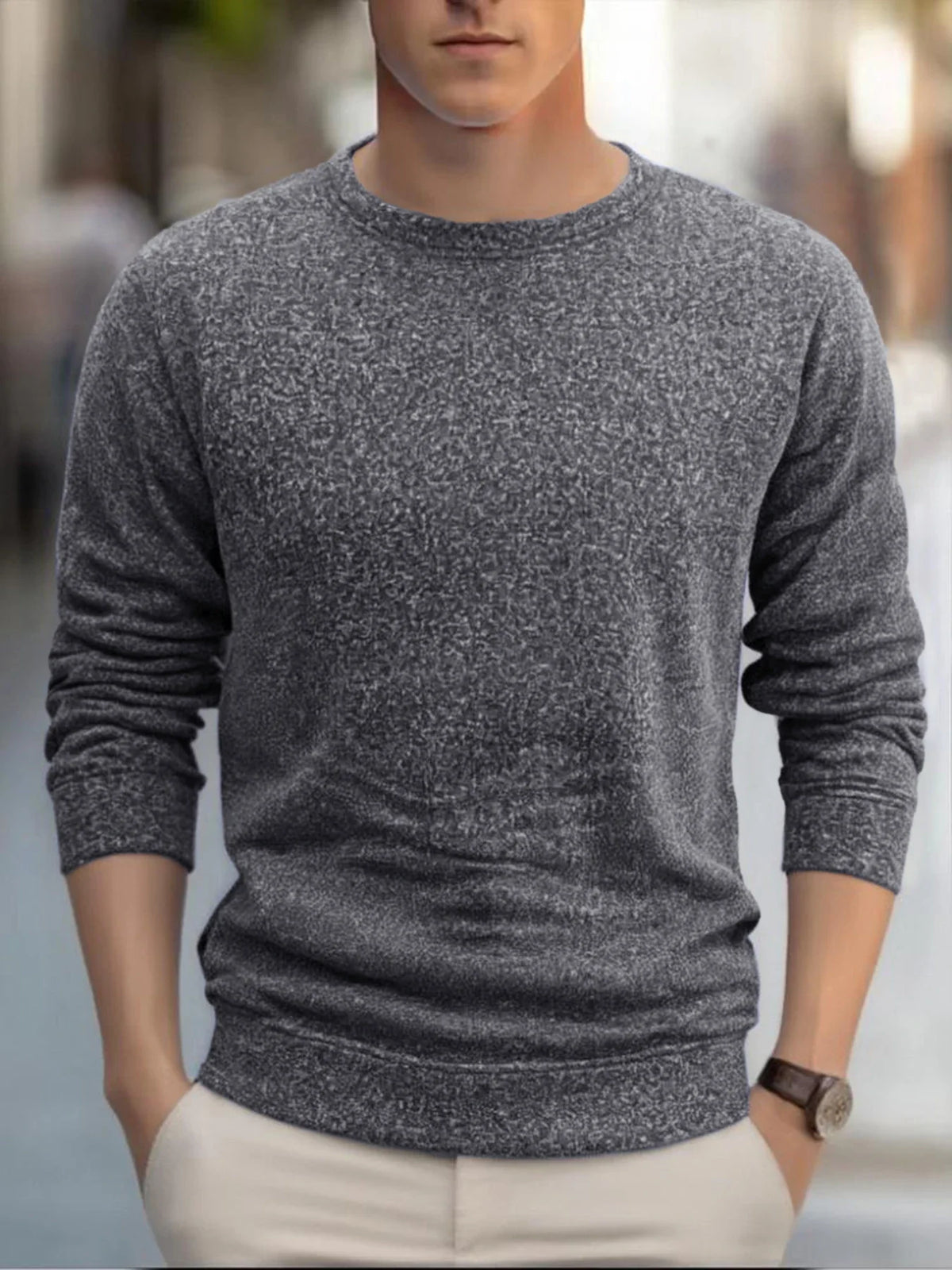 Men's Fleece-Lined Thermal Sweatshirt