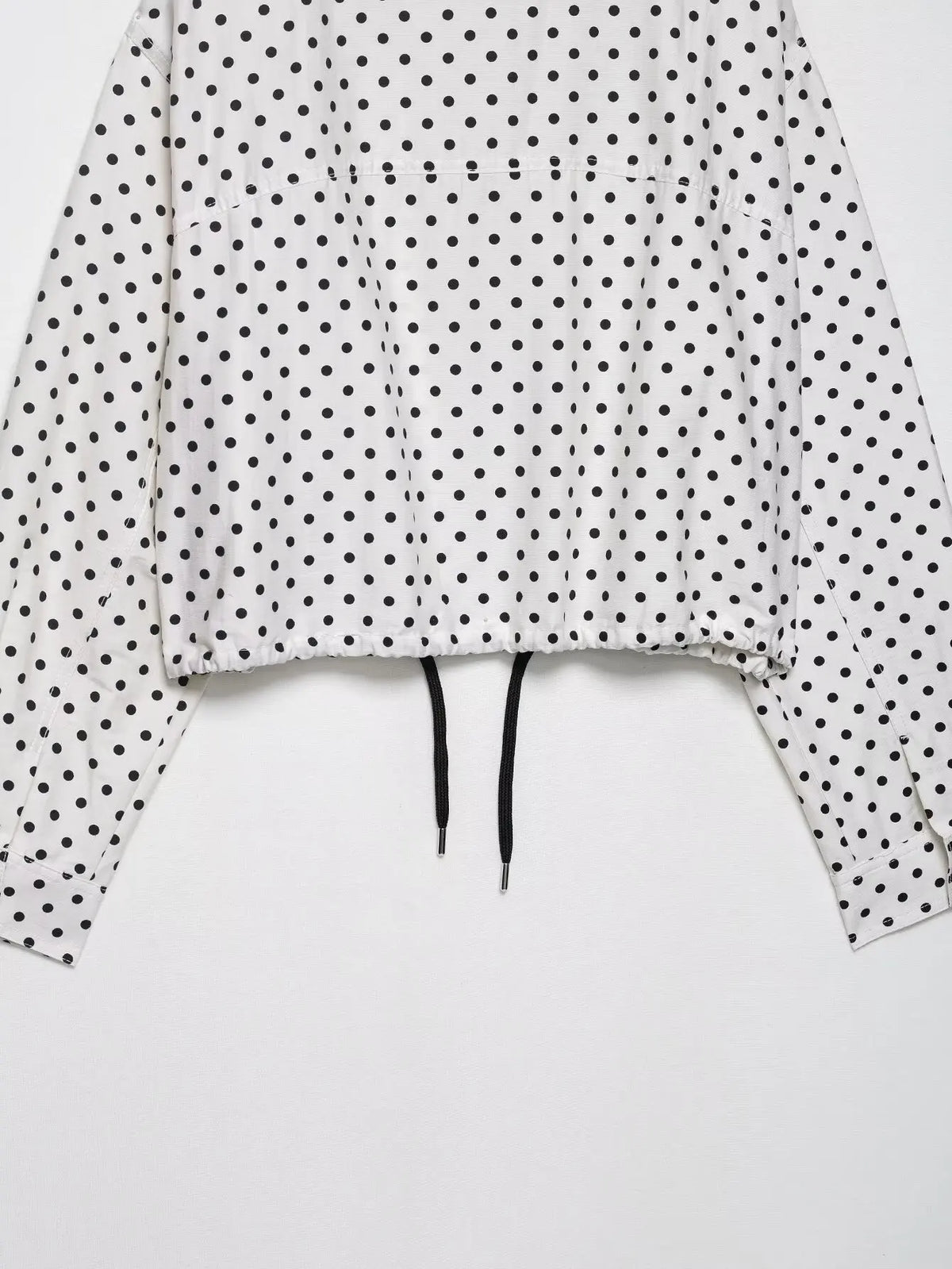Women's Polka Dot Turtleneck Zip Jacket