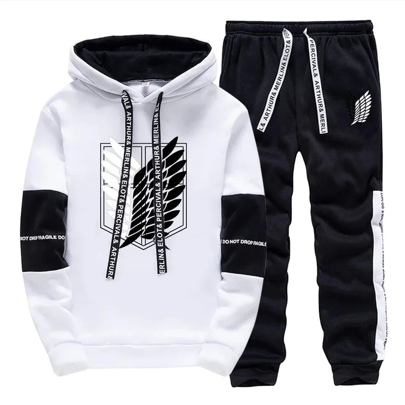 Men's Printed Hoodie & Jogger Tracksuit