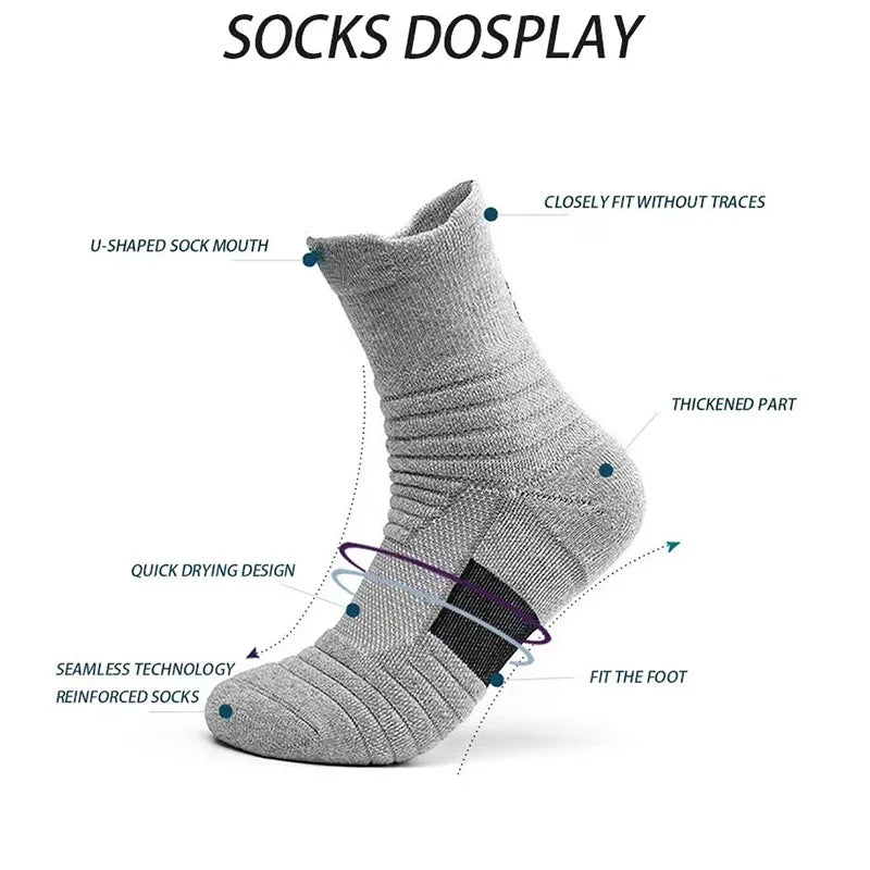 Men's Anti-Slip Football Socks (1/3 Pairs)