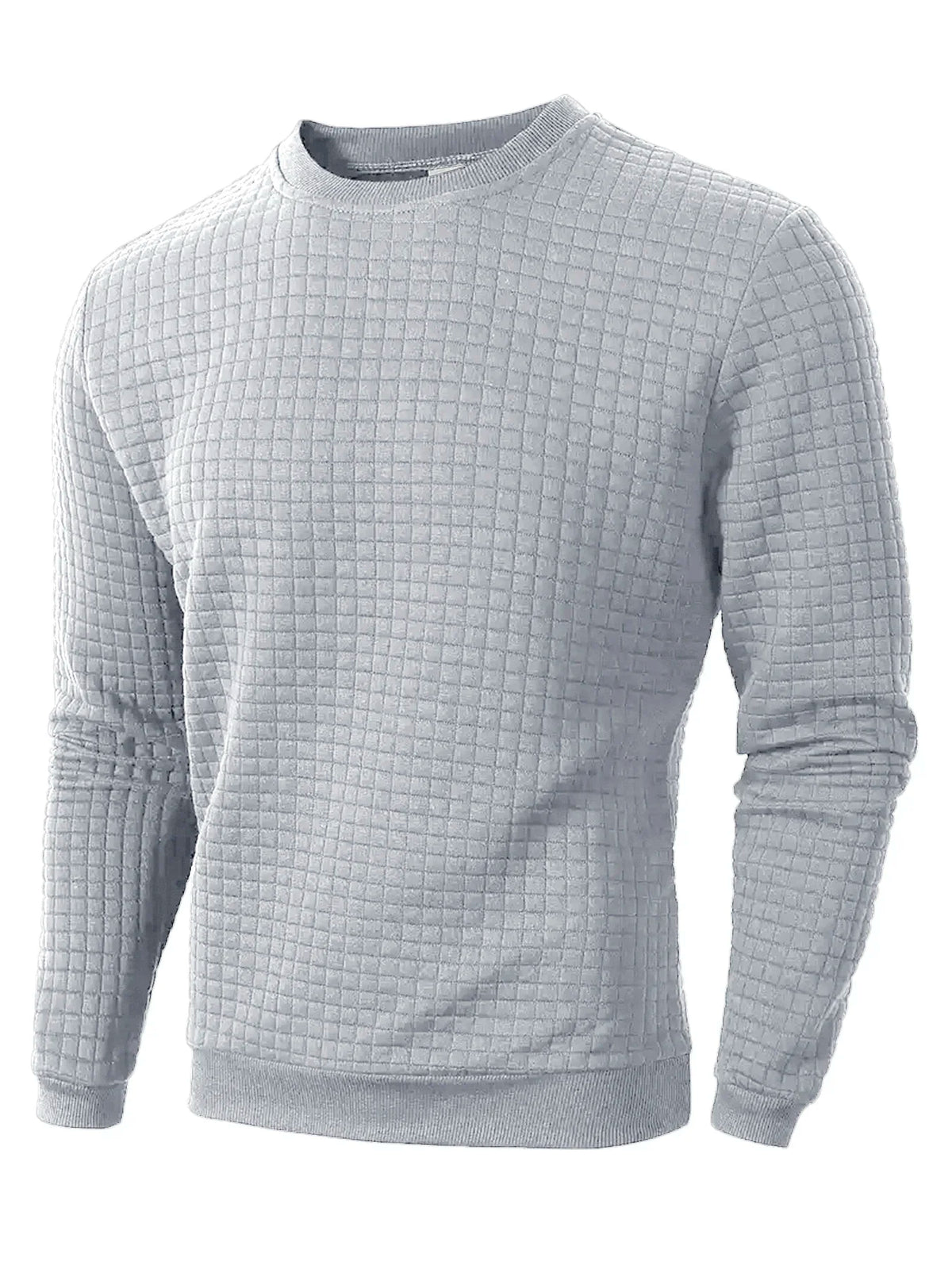 Men's Jacquard Crew Neck Sweater