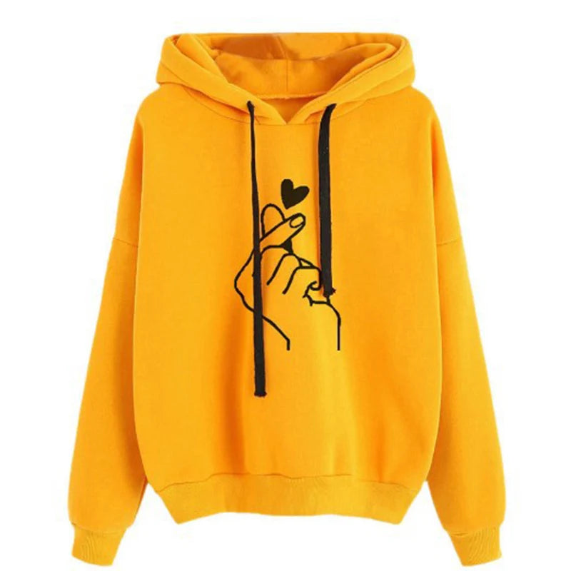 Women's Fleece Heart Hoodie