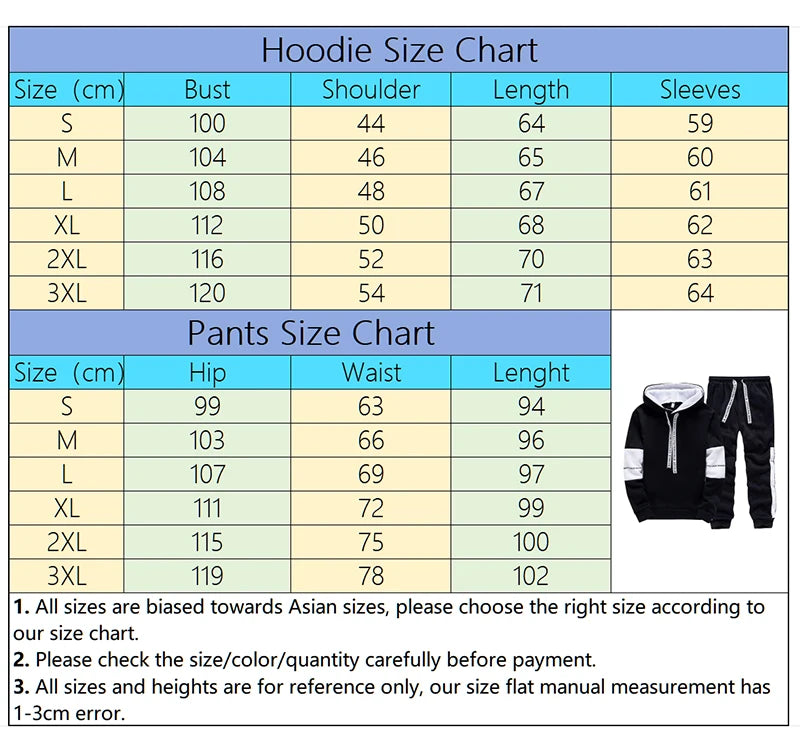 Men's Printed Hoodie & Jogger Tracksuit