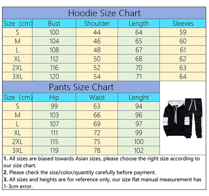 Men's Printed Hoodie & Jogger Tracksuit