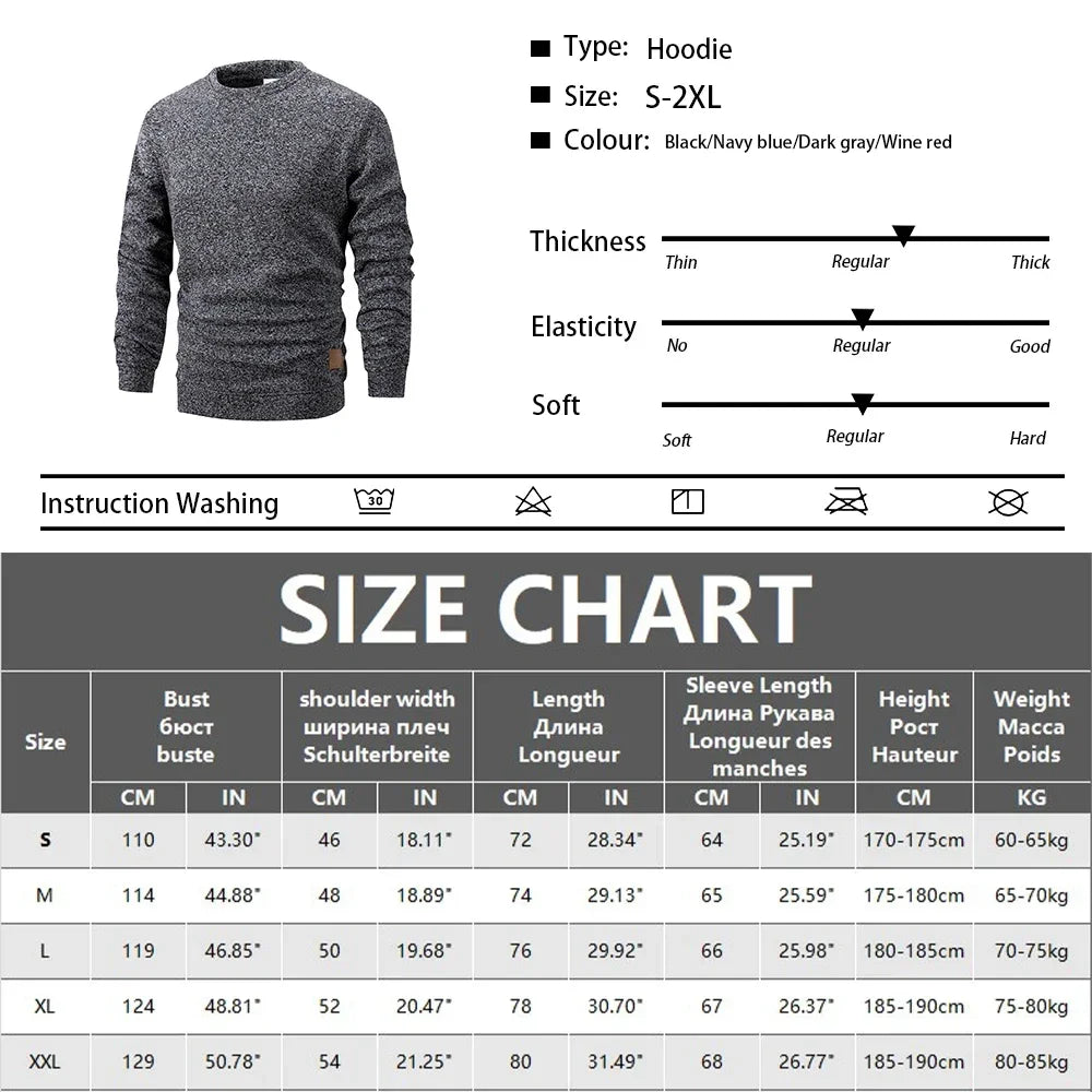 Men's Fleece-Lined Thermal Sweatshirt