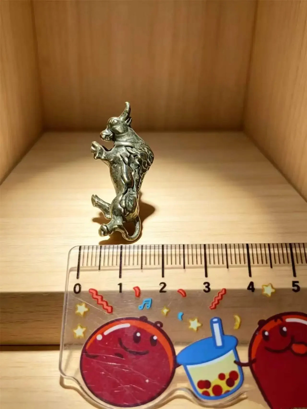 Lucky Brass Bull Desk Figurine