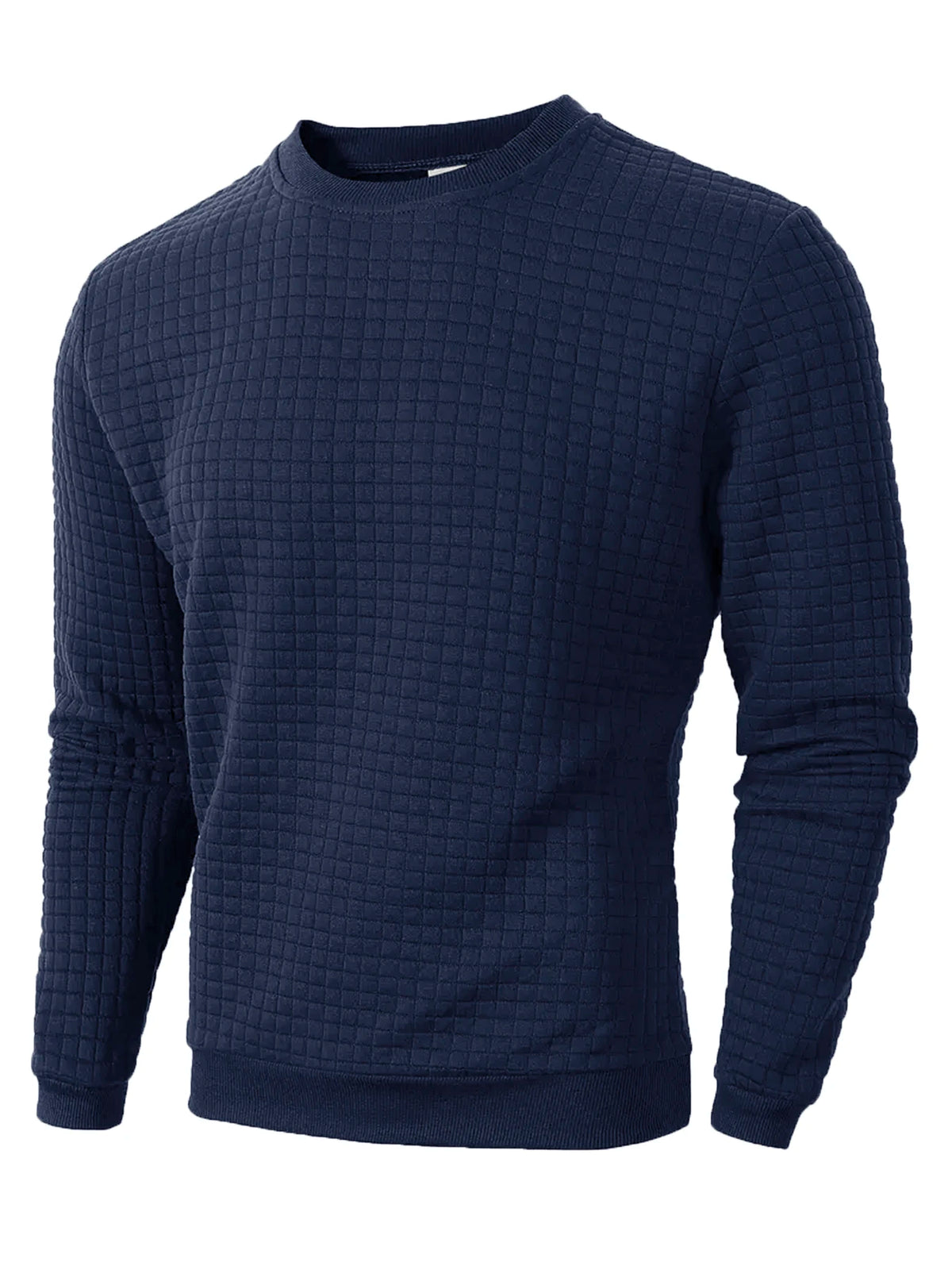 Men's Jacquard Crew Neck Sweater