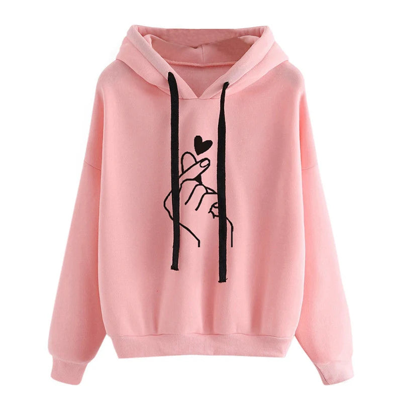 Women's Fleece Heart Hoodie
