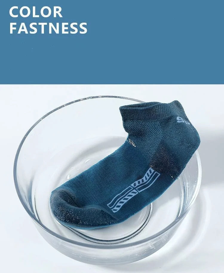 Men's Breathable Cotton Ankle Socks (5 Pairs)