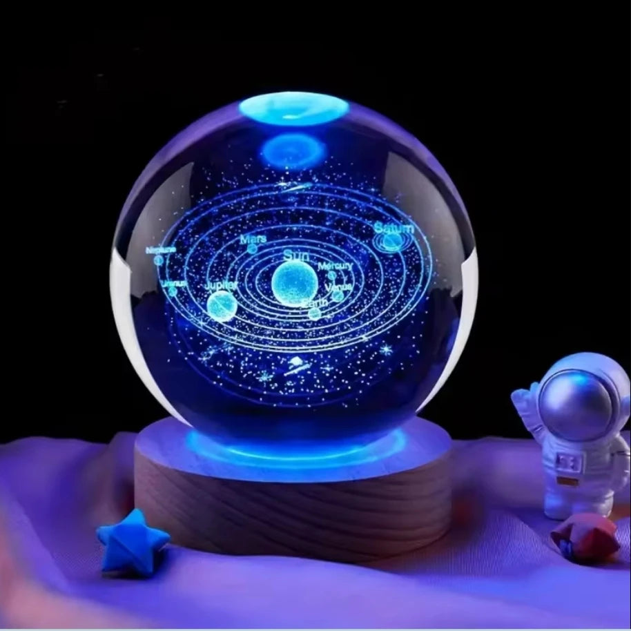 3D Solar System Crystal Ball