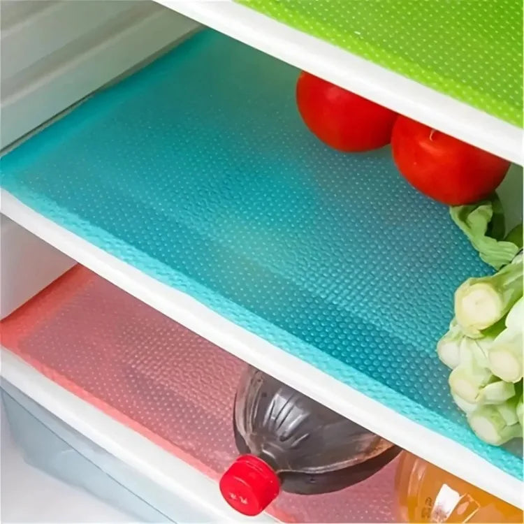 Washable EVA Fridge Liner Mats (4 Pcs)