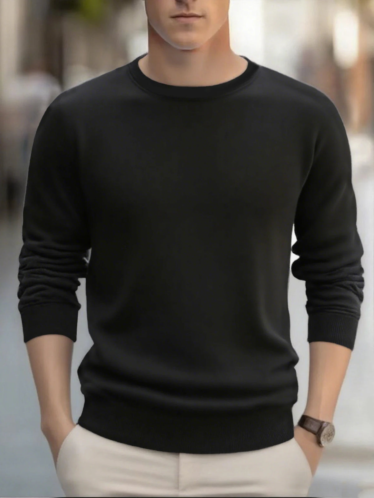 Men's Fleece-Lined Thermal Sweatshirt