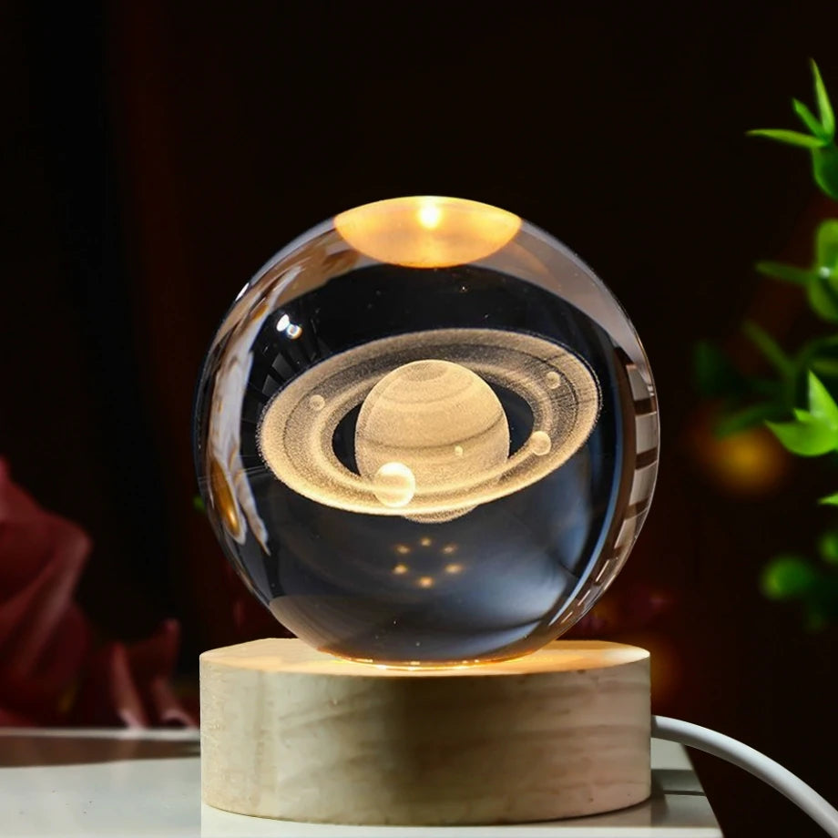 3D Solar System Crystal Ball
