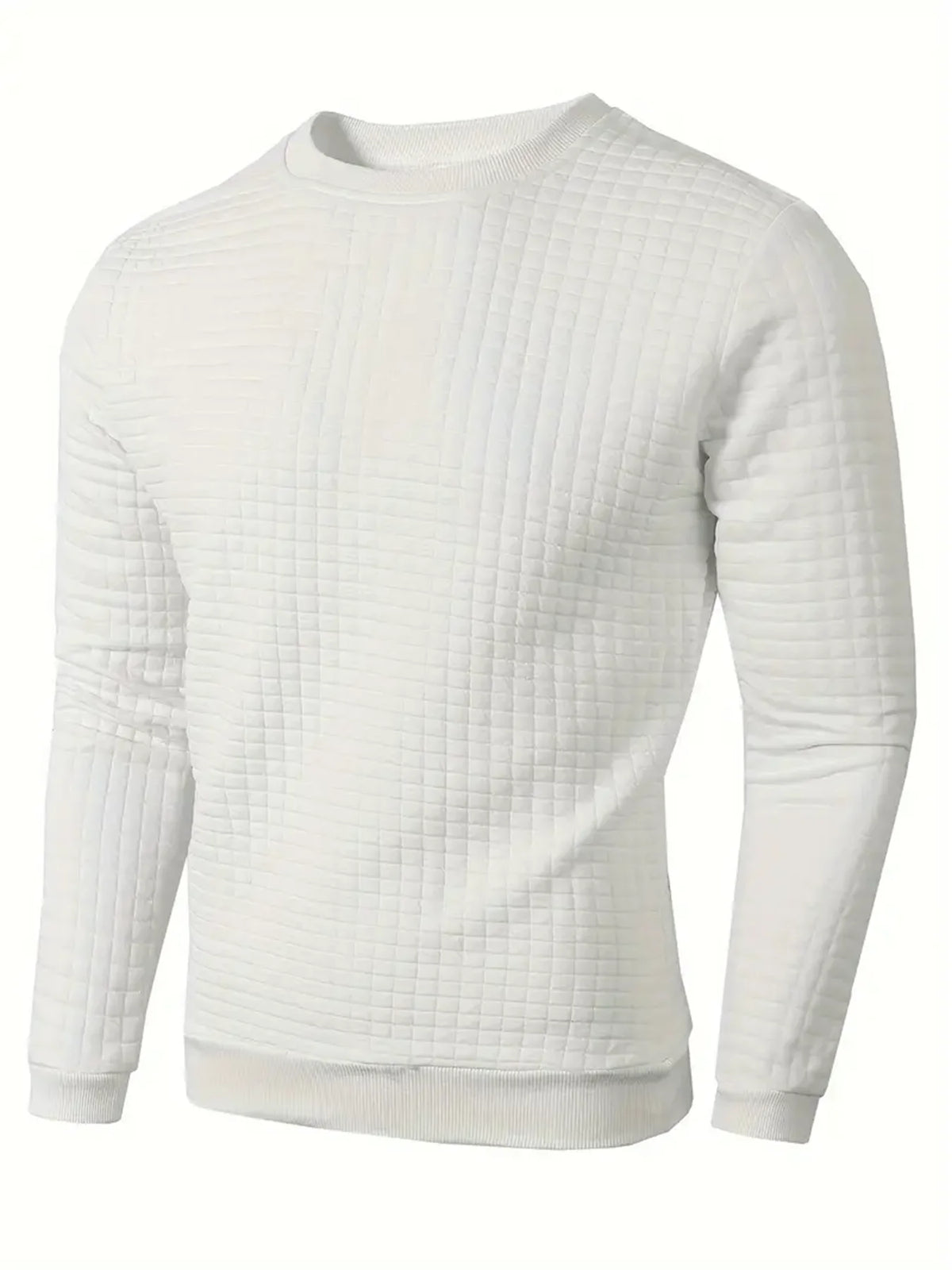 Men's Jacquard Crew Neck Sweater