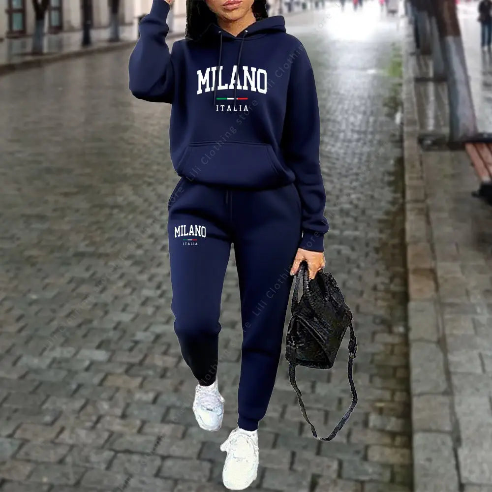 Women's 2-Piece Hoodie & Pants Tracksuit