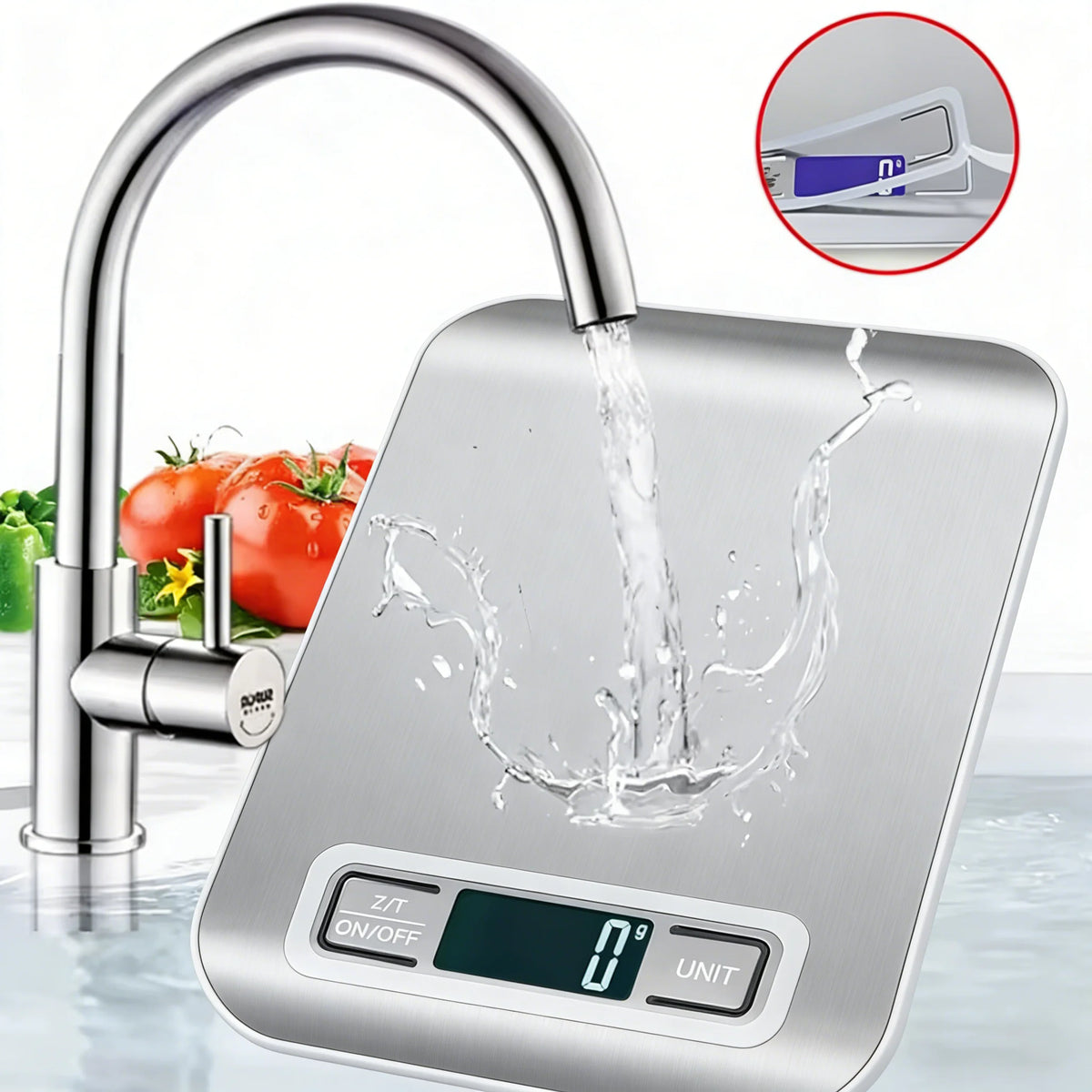 Digital Kitchen Scale with LED Display (5/10kg)