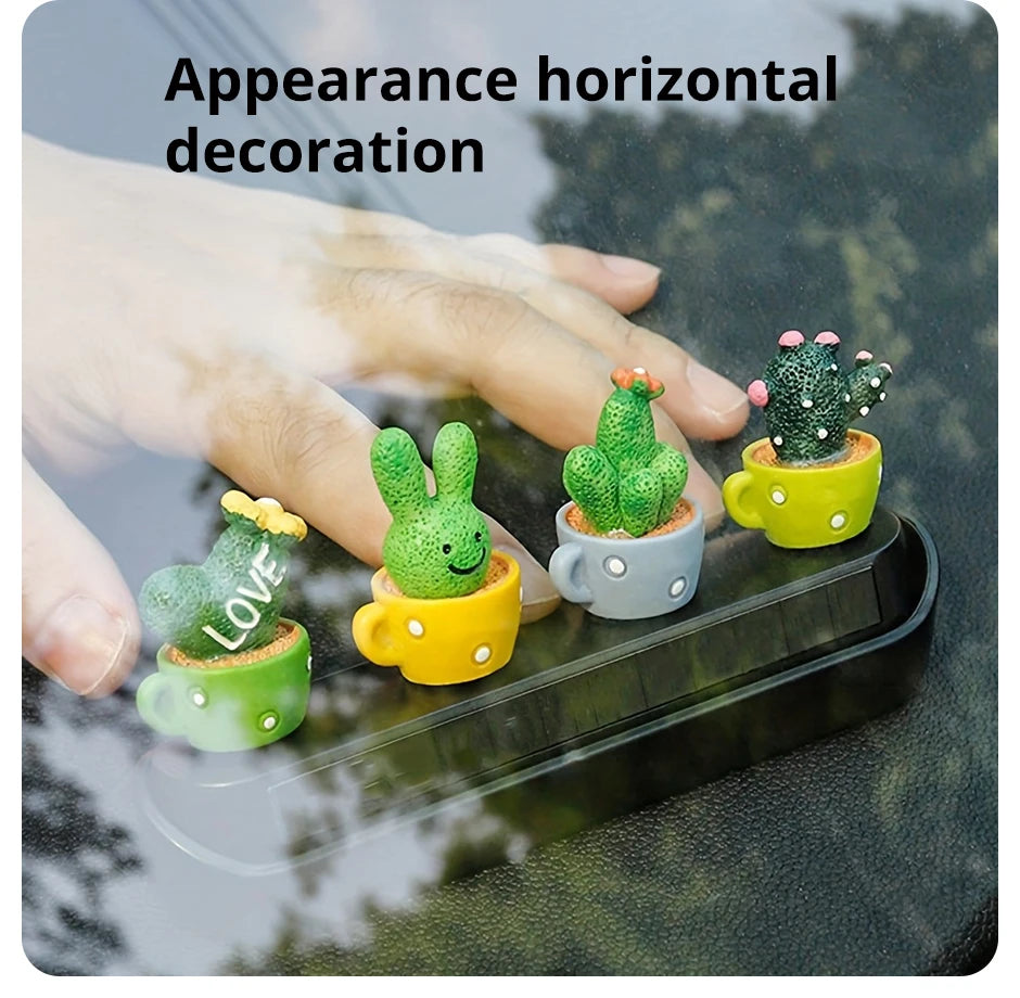 Mini Resin Succulent Plant Set (4 Pcs)