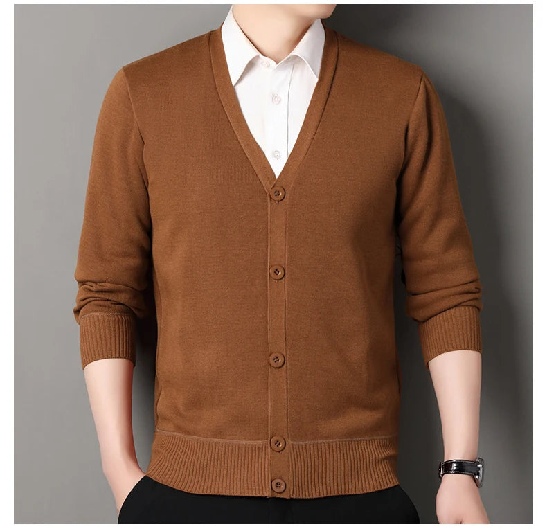 Men's Fleece Knit Cardigan Jacket
