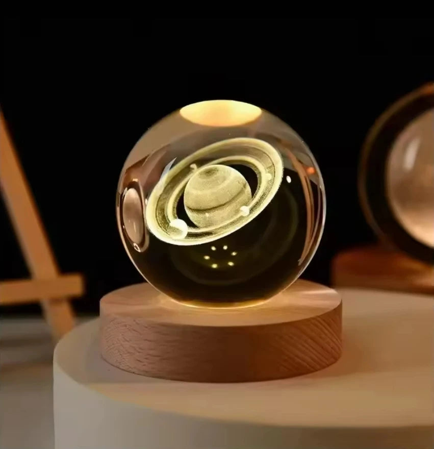 3D Solar System Crystal Ball