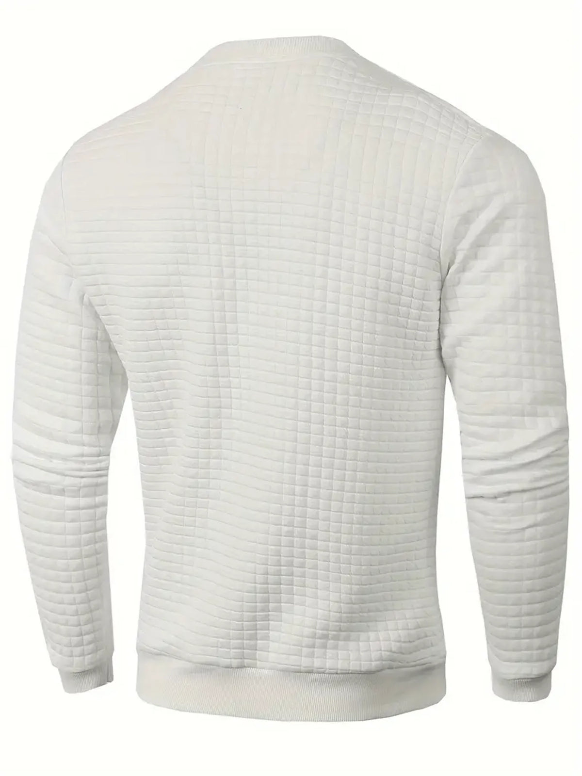 Men's Jacquard Crew Neck Sweater