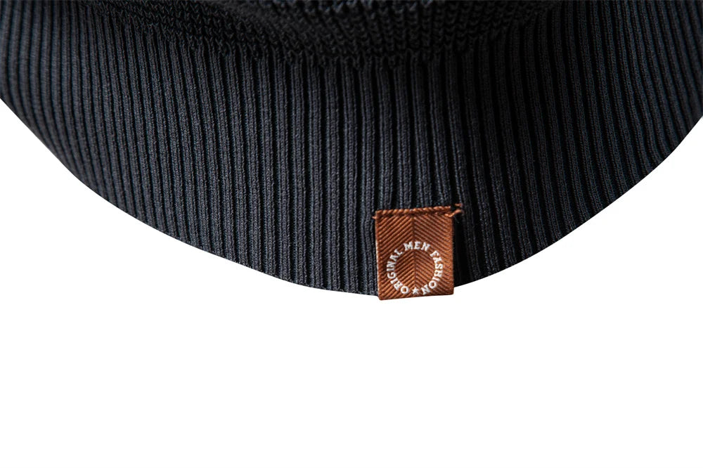 Men's Long Sleeve Henley Polo Shirt
