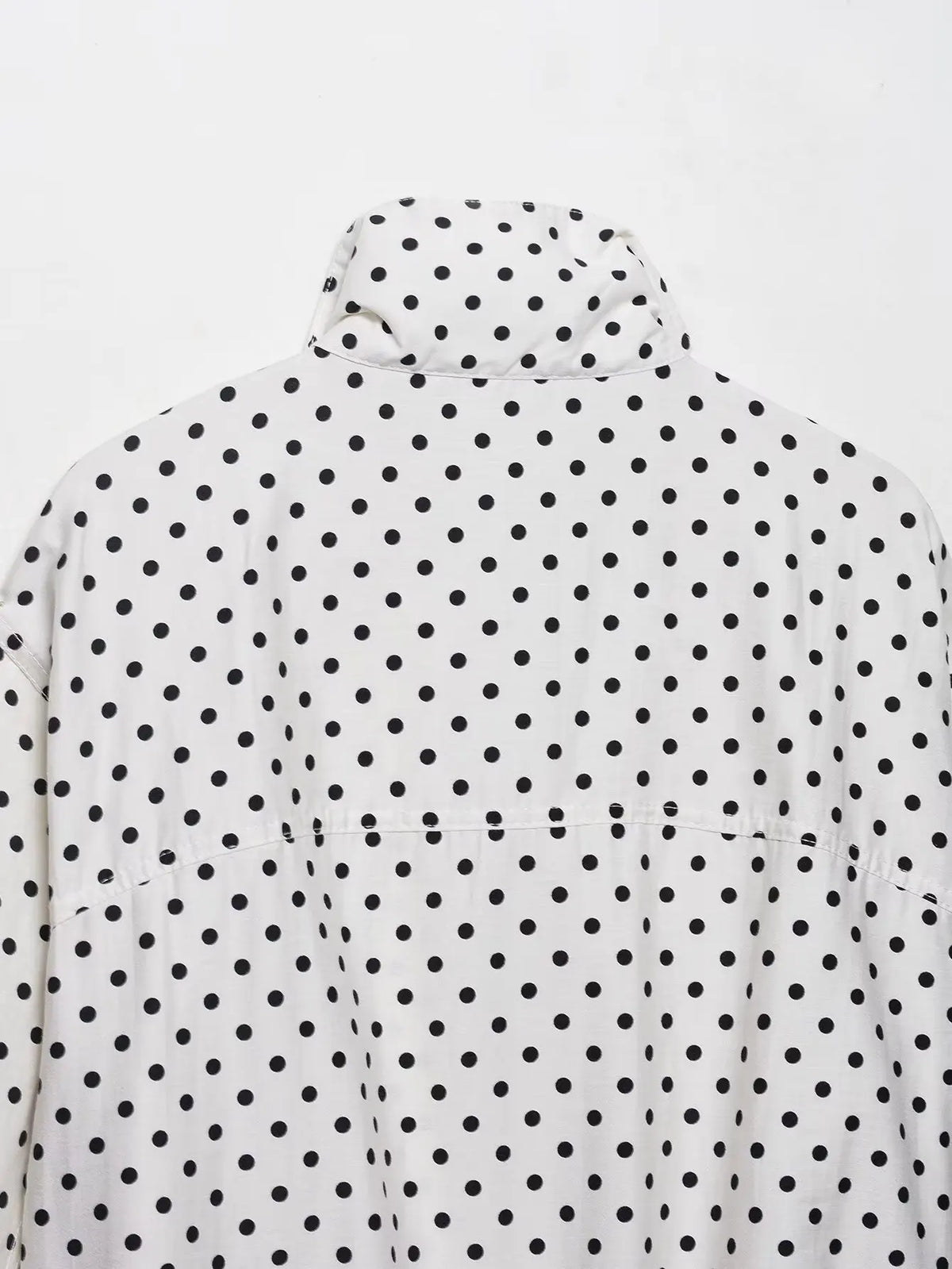 Women's Polka Dot Turtleneck Zip Jacket