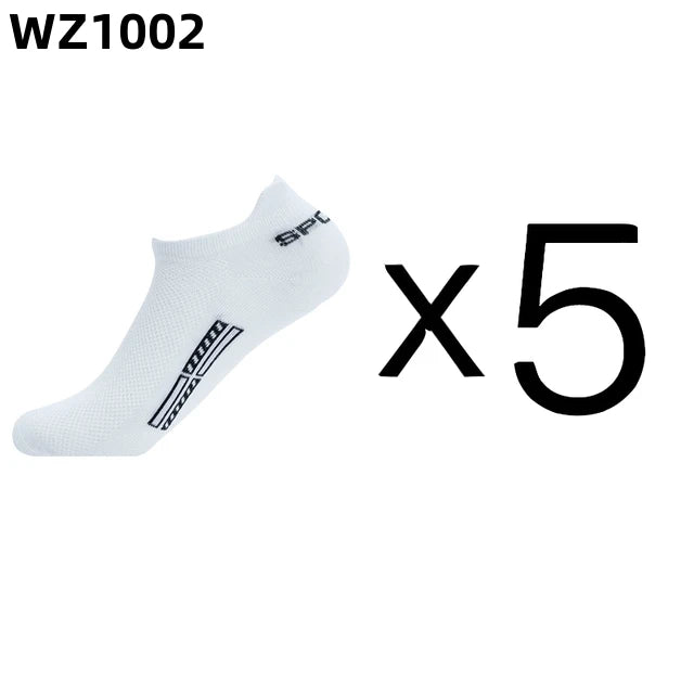 Men's Breathable Cotton Ankle Socks (5 Pairs)
