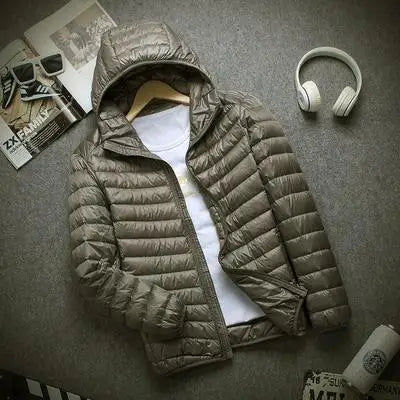 Men's Lightweight Hooded Down Jacket