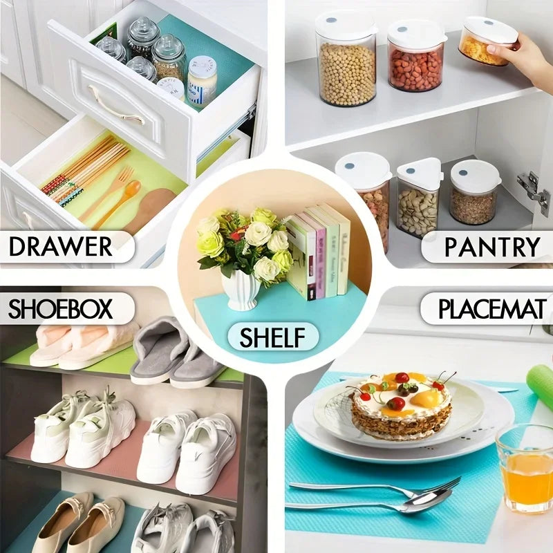 Washable EVA Fridge Liner Mats (4 Pcs)