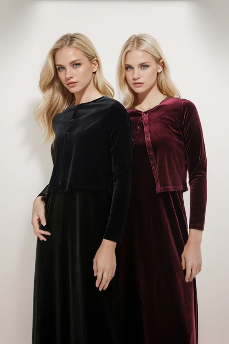 Women's Sleeveless Dress & Long Cardigan Set