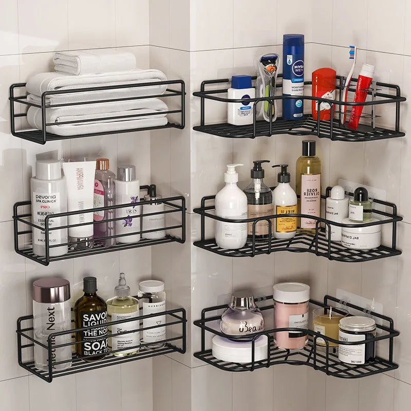 No-Drill Corner Shower Caddy Shelf