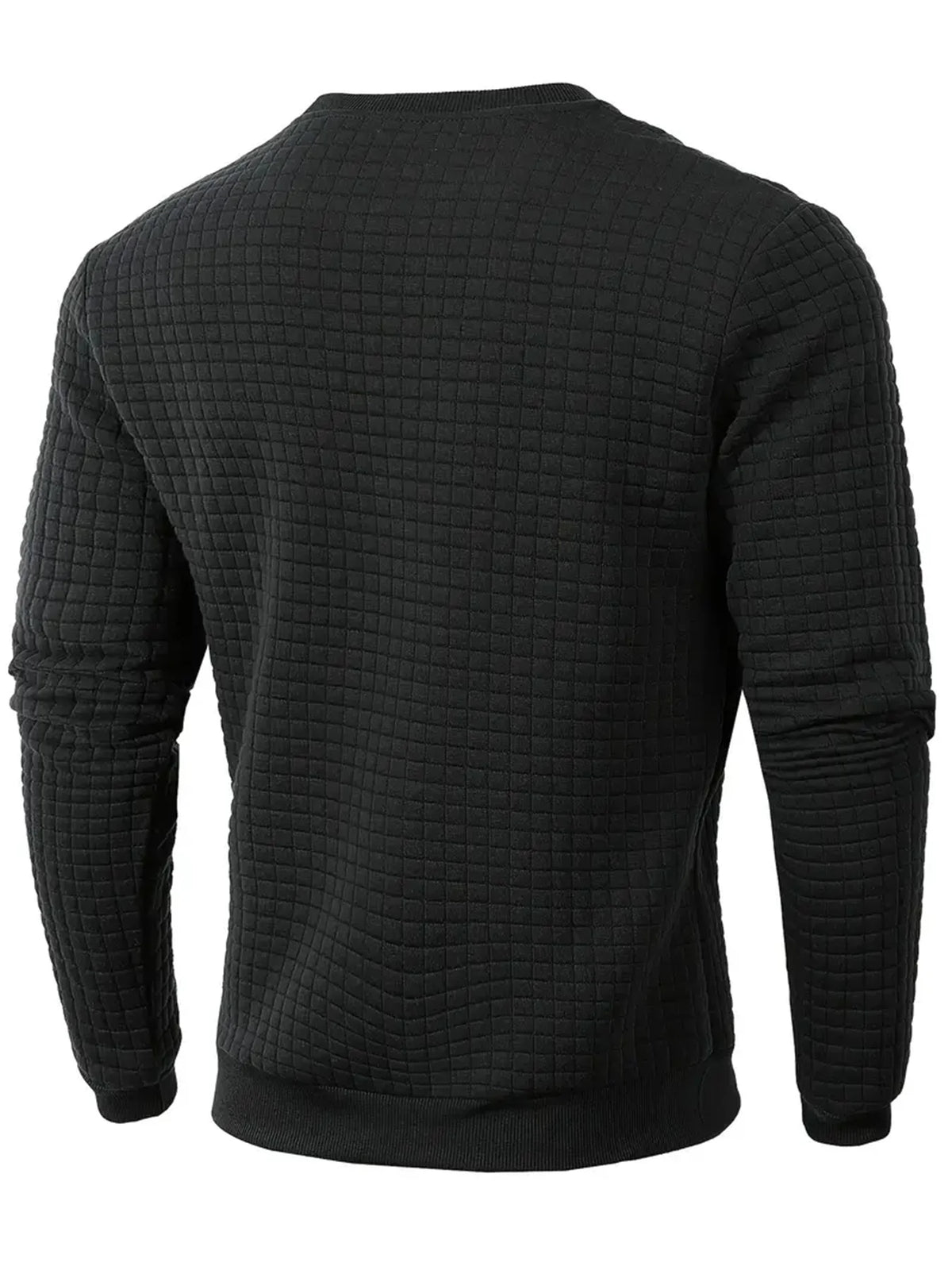 Men's Jacquard Crew Neck Sweater