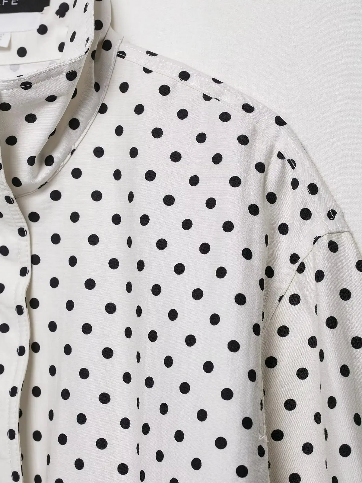 Women's Polka Dot Turtleneck Zip Jacket