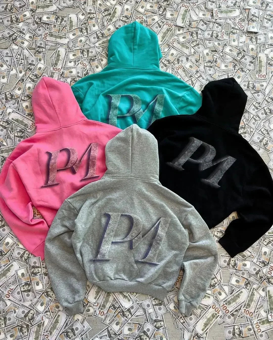 Retro Print Zip-Up Hoodie