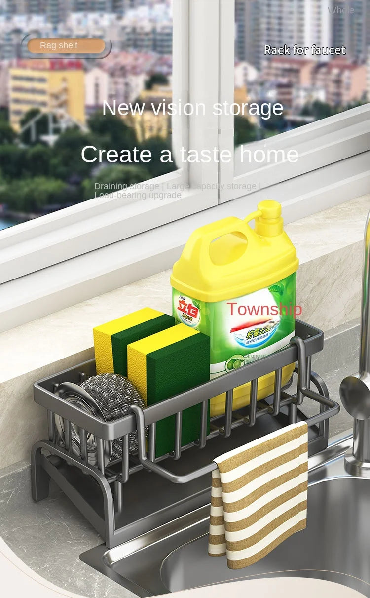 Sink Sponge & Dish Cloth Draining Rack
