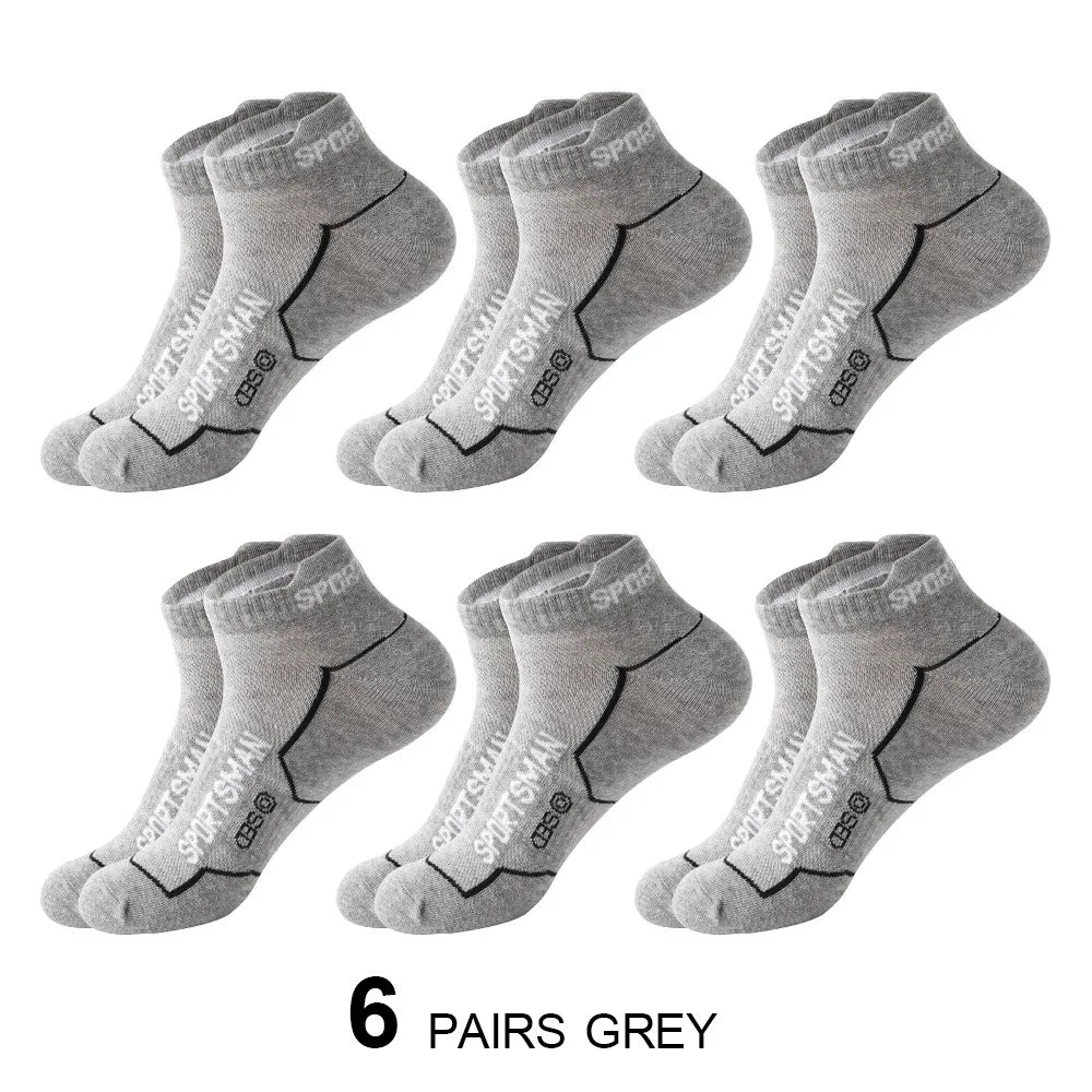 Men's Breathable Mesh Sports Socks (6 Pairs)