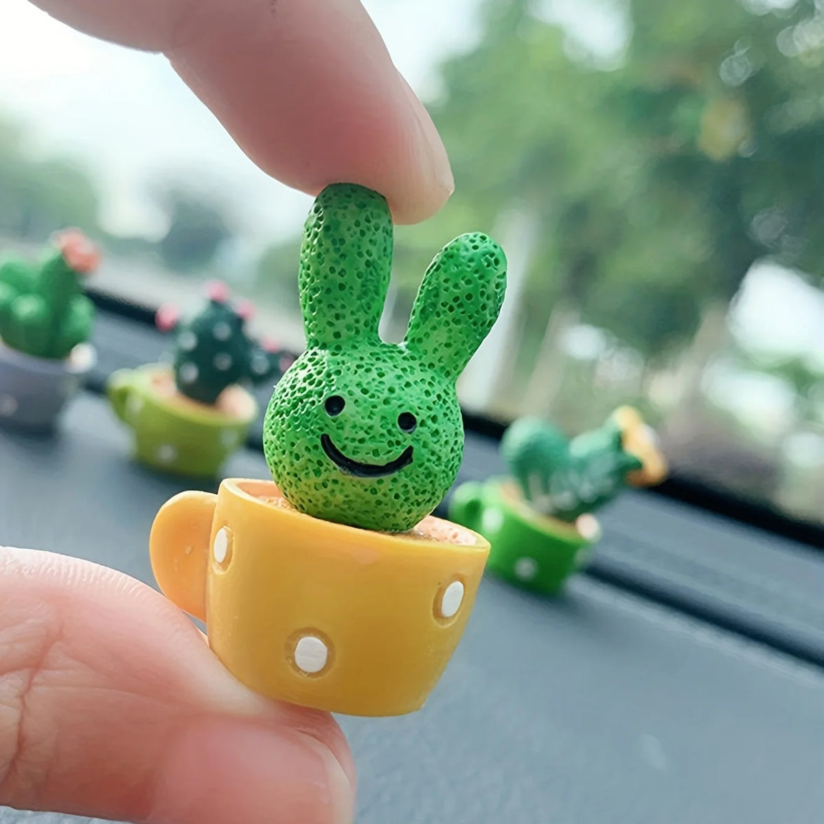 Mini Resin Succulent Plant Set (4 Pcs)