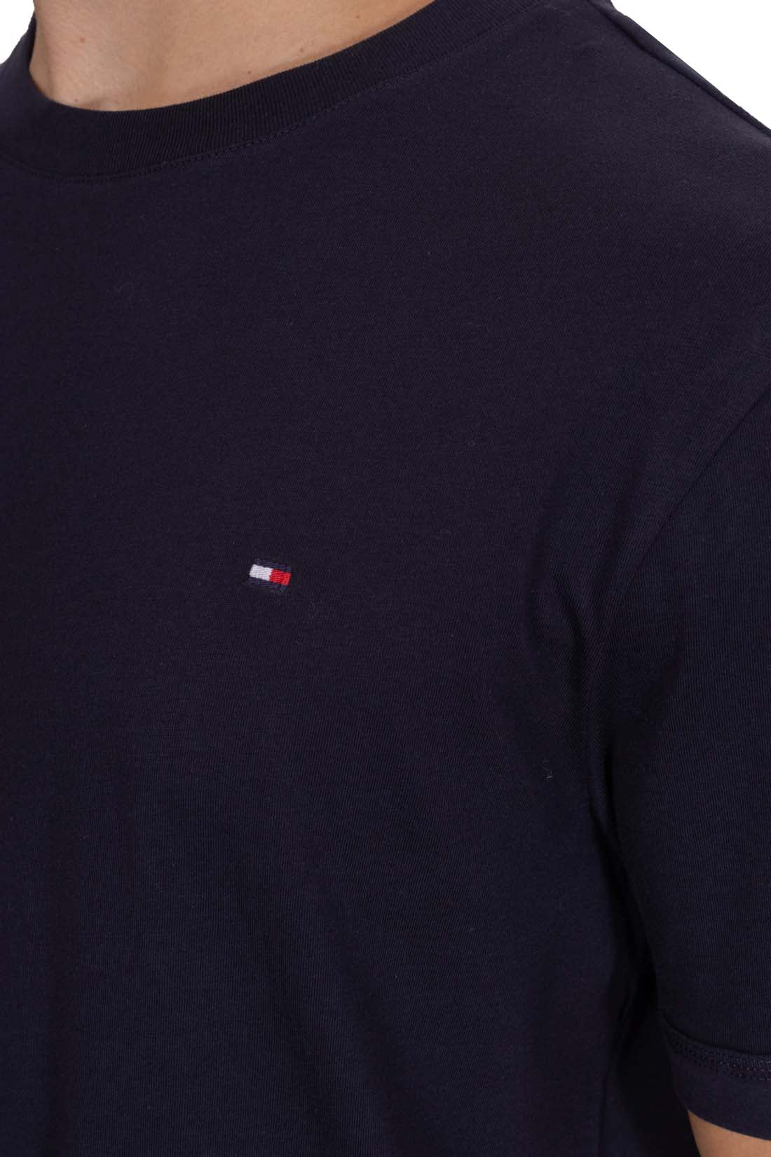 TOMMY HILFIGER - T-shirt uomo regular con logo flag  - Taglia XL-0